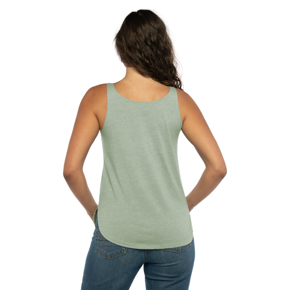 Explore all the possibilities with our Festival tank featuring a scoop neckline, wide scalloped hem, and drape for a relaxed look. Soft and lightweight fabric for the Festival go-getter and the restless free-spirited.