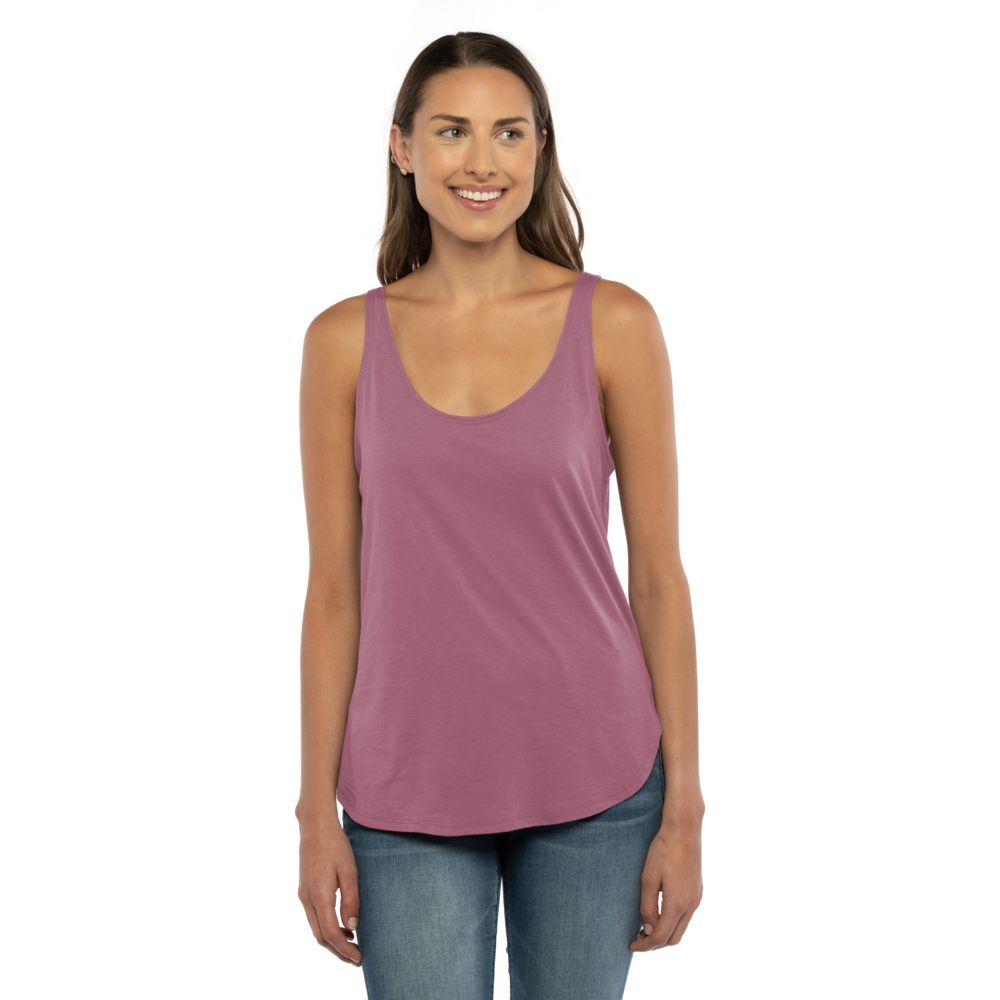 Explore all the possibilities with our Festival tank featuring a scoop neckline, wide scalloped hem, and drape for a relaxed look. Soft and lightweight fabric for the Festival go-getter and the restless free-spirited.