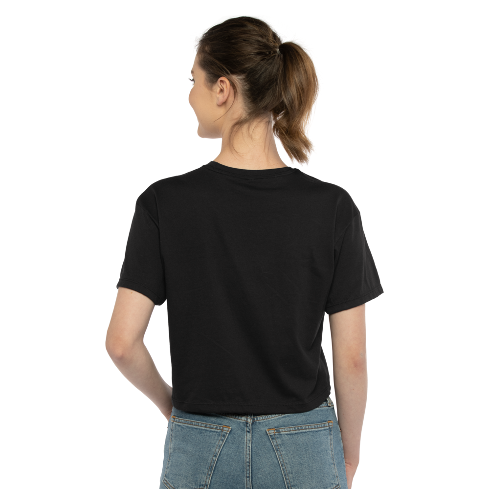 Inspired by the casual and cool vibe of Southern California, this crop has a modest cut and a length that hits just below the belly button with a finished hem and neck binding. This silhouette is perfect to elevate your everyday casual wear.