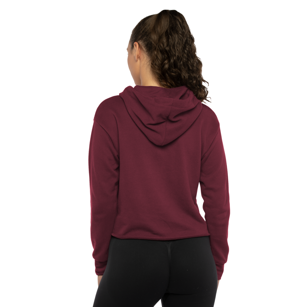 Streetwear inspired cropped hoodie with elevated softness from our buttery soft sueded face that offers smooth printability and comfort. Inside texture is made of our french terry fabric.