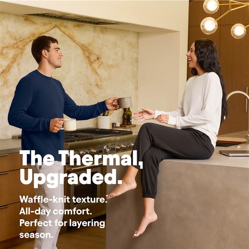 Ideal Thermal Long Sleeve - Heather Gray | Next Level Apparel