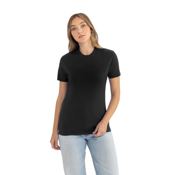 Preshrunk Cotton Bleach Wash T-Shirt Gobi Black and Tan