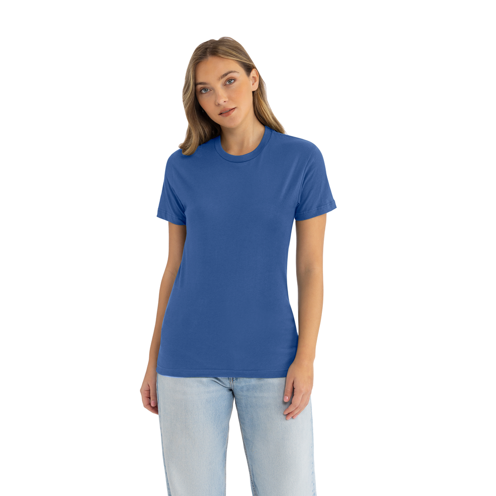 SALSATION　Tshirt with split　S　Light blue Aqua Cyan gradient man's cotton t-shirt abstract print