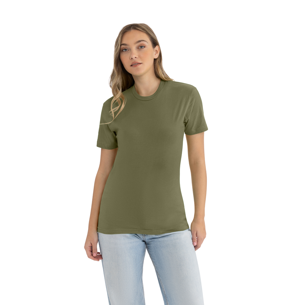 Tシャツ・カットソー MILITARY GREEN COTTON T-SHIRT Military Green Cotton T-Shirt - 3600 | Next Level Apparel