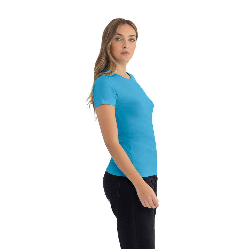 Turquoise Women's Cotton T Shirt - 3900 | Next Level Apparel