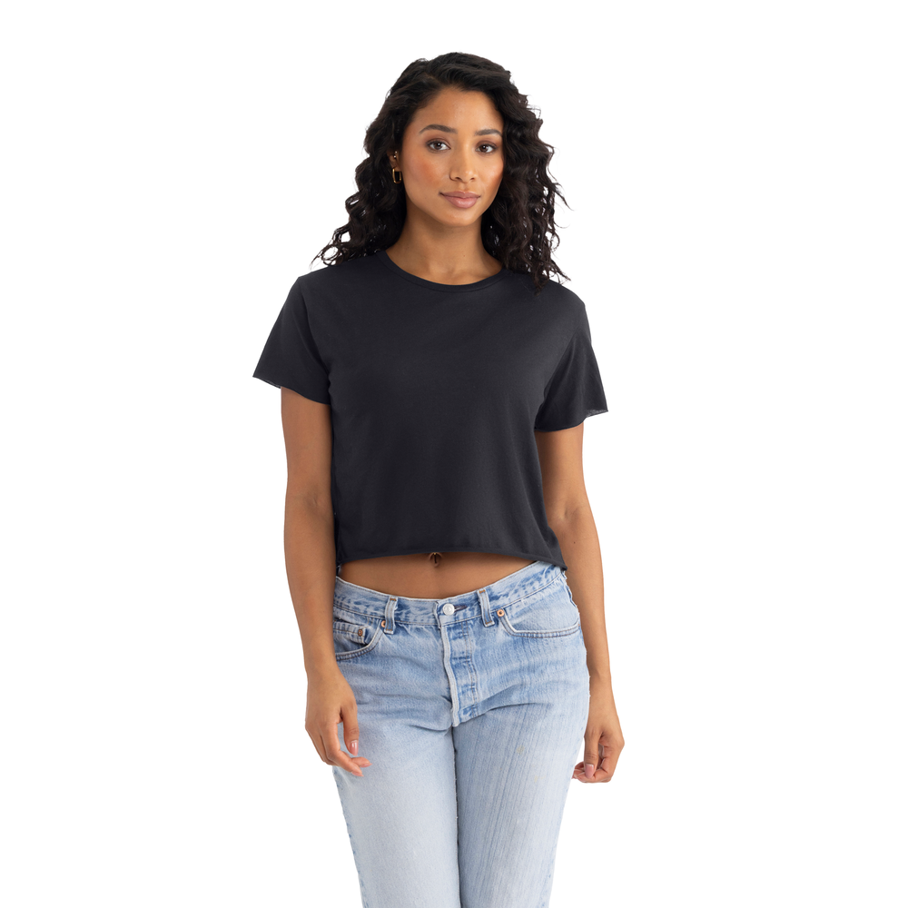 Women's Festival Crop Top - Black | 5080 | Level Apparel