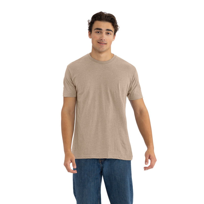 Cvc Tan Shell Unisex CVC T-Shirt - Heather Tan | 6210 | Next Level Apparel