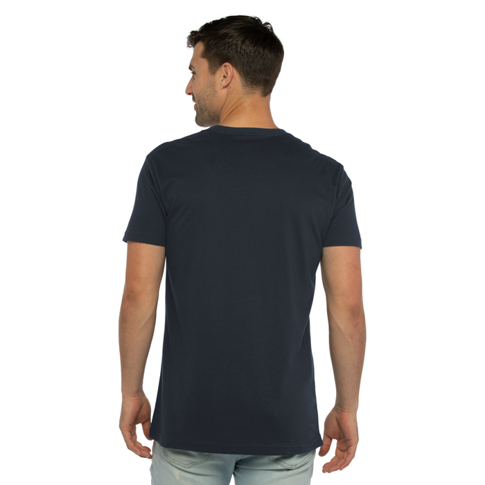 6440 Sueded V-Neck T-Shirt - Midnight Navy | NLA
