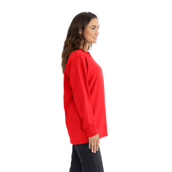 Introducing our Heavyweight Long Sleeve Ringspun Cotton T-Shirt: crafted for durability and comfort. Made from premium ringspun cotton, it offers unmatched softness. Versatile and timeless, it's an essential addition to any wardrobe.